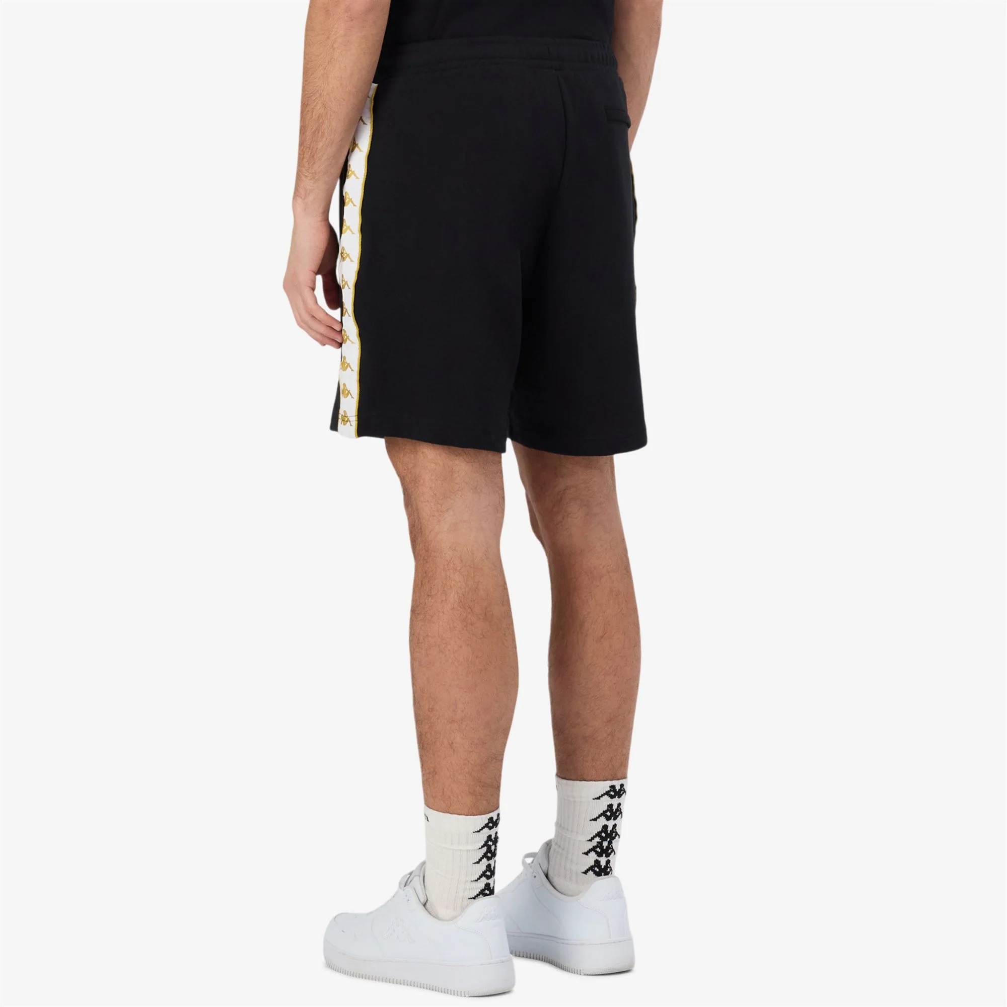 222 BANDA   OVIEDO - Shorts - Sport  Shorts - Man - BLACK-YELLOW GOLD RICH-WHITE - Image 2