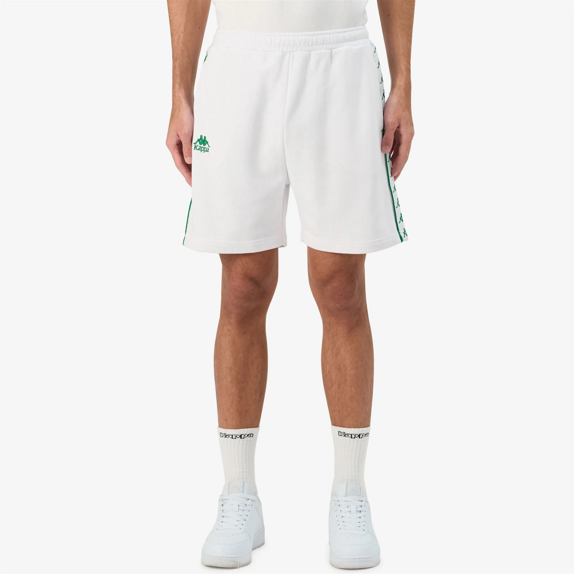 222 BANDA   OVIEDO - Shorts - Sport  Shorts - Man - WHITE-GREEN TEE - Image 4