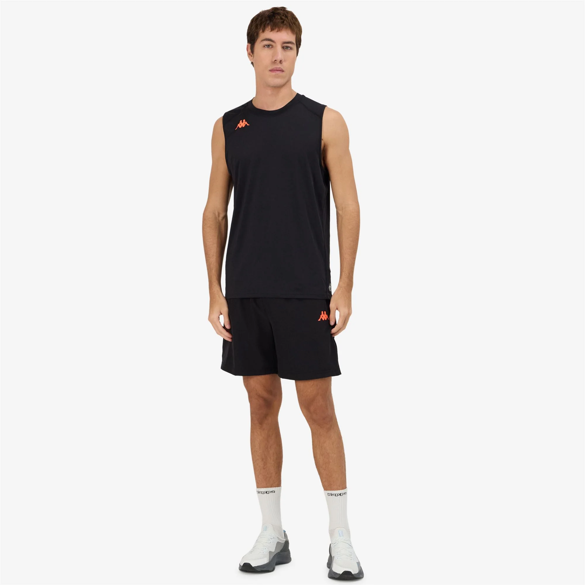 KOMBAT   FIO - Shorts - Sport  Shorts - Man - BLACK-NEON CORAL - Image 5