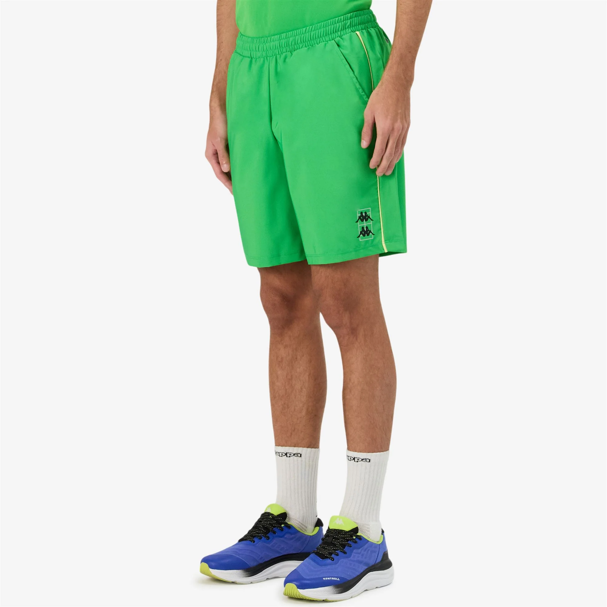KOMBAT   PADEL FIVIO - Shorts - Sport  Shorts - Man - GREEN FLUO-YELLOW LT SULPHUR - Image 7