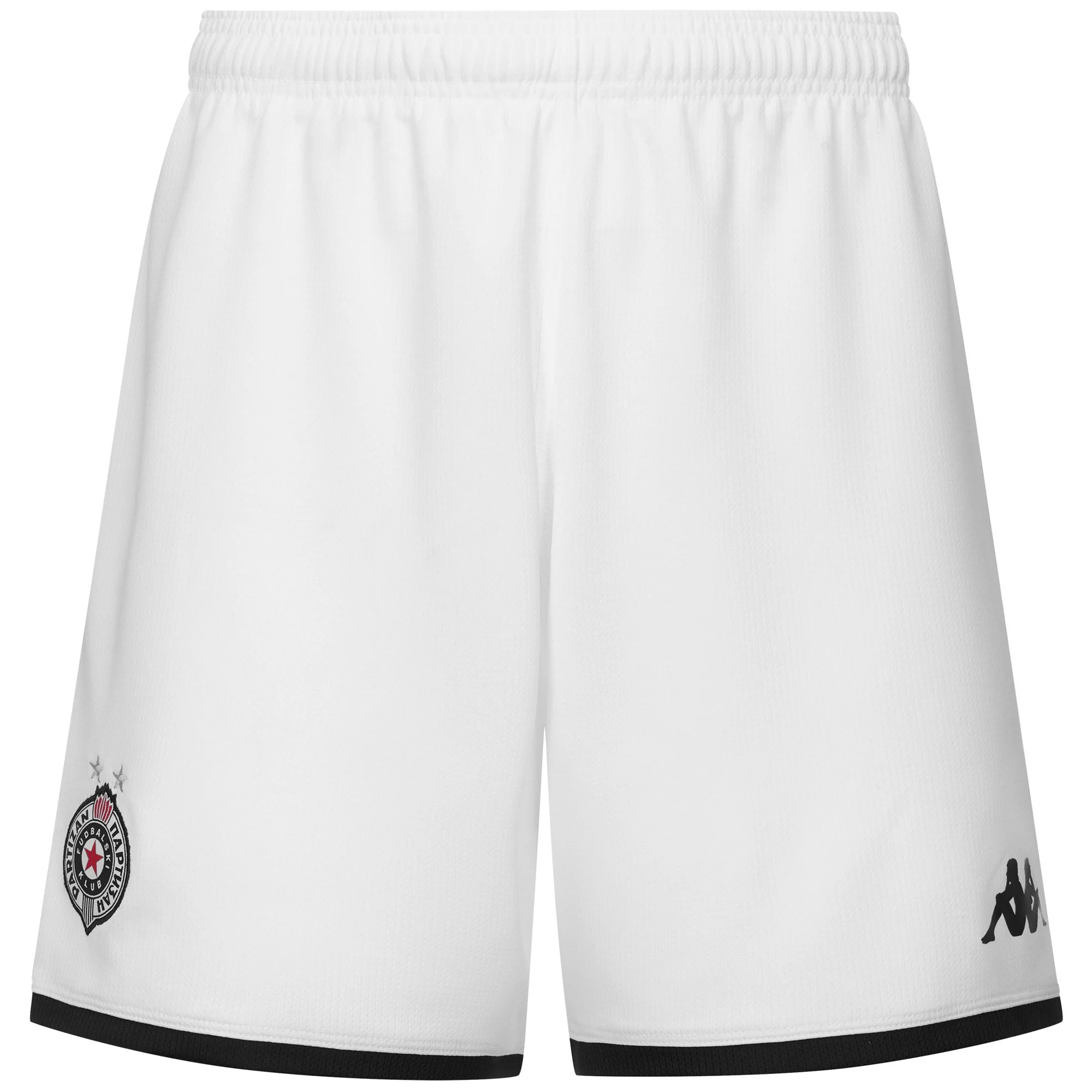 KOMBAT RYDER 2026 PARTIZAN - Shorts - Sport  Shorts - Man - WHITE-BLACK