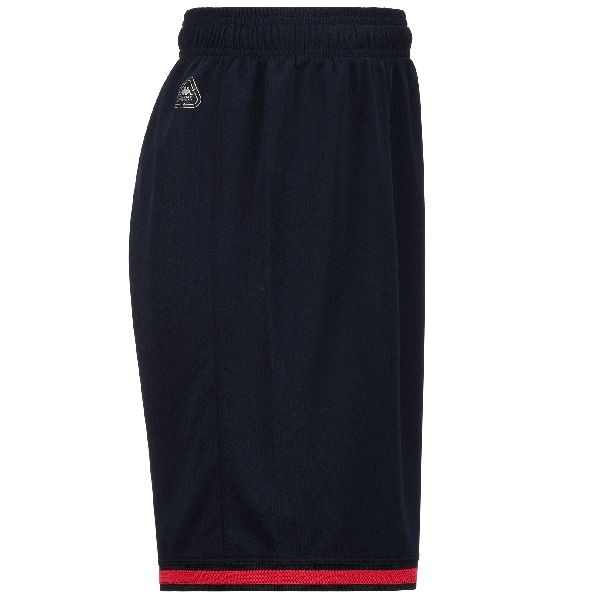 KOMBAT RYDER VALLADOLID - Shorts - Sport  Shorts - Man - BLACK-RED-BLUE LIGHT-SPONSOR