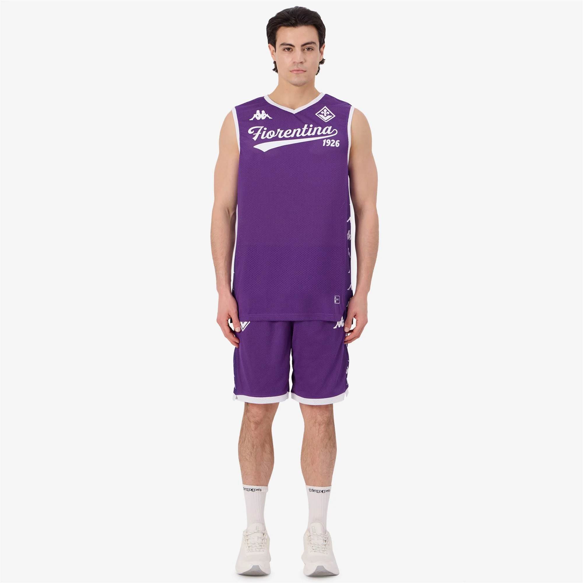 SUPPORTER CUMPERY FIORENTINA - Shorts - Sport  Shorts - Man - VIOLET INDIGO-WHITE
