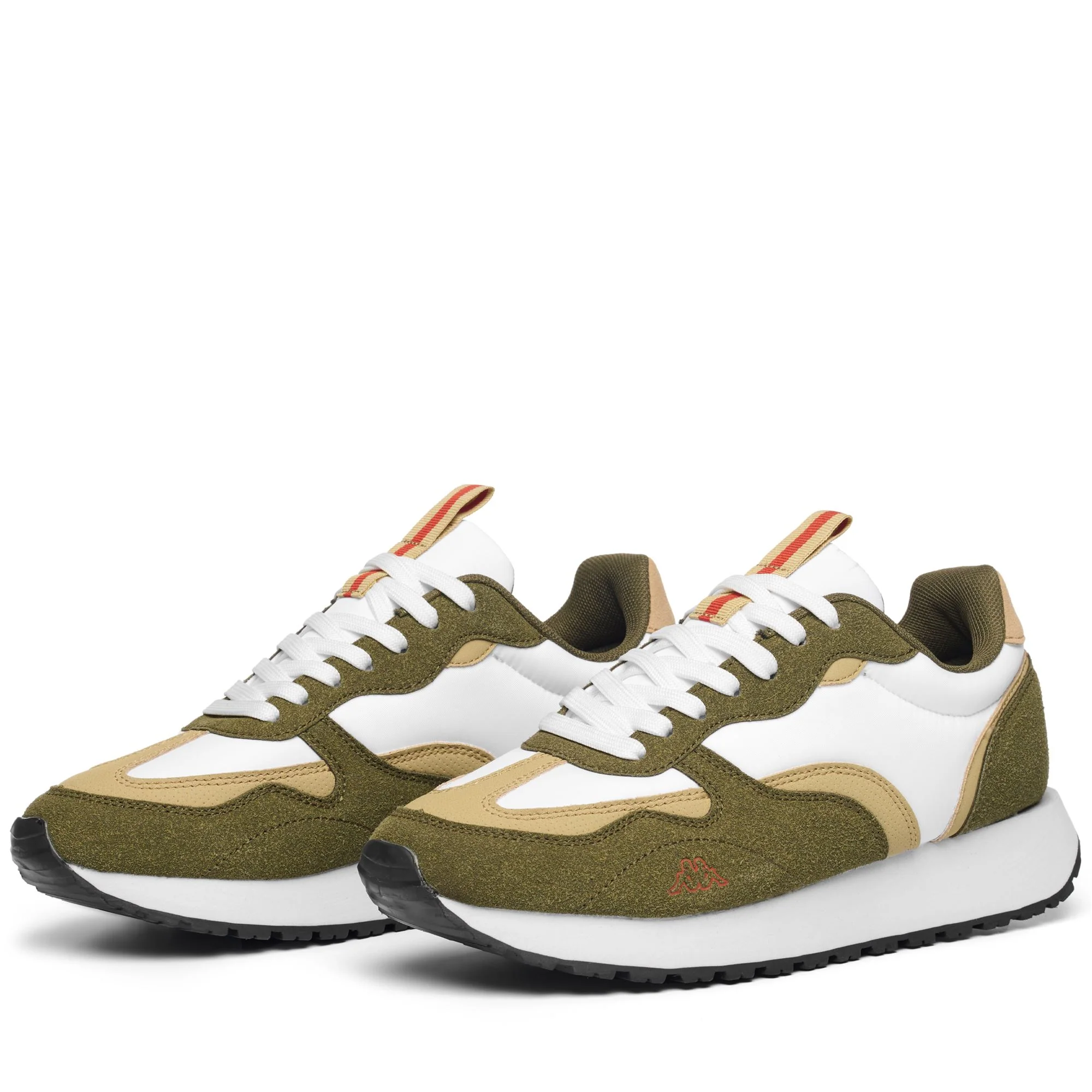 LOGO    ARVIKA - Sneakers - Low Cut - Man - WHITE-GREEN MILITARY