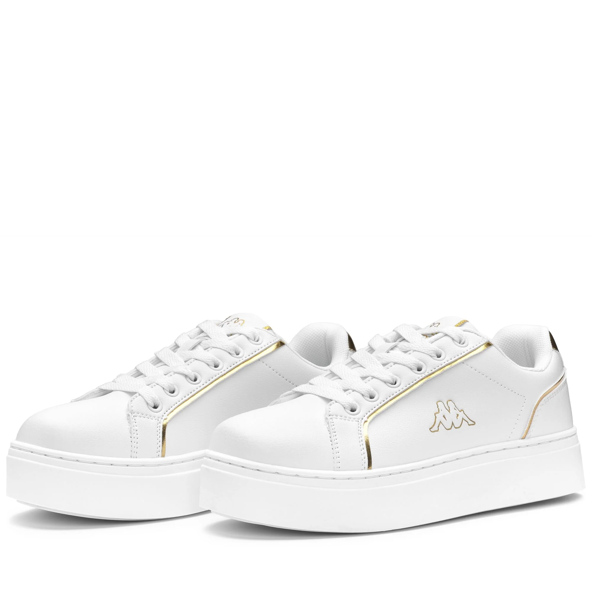 LOGO  MARIBEL - Sneakers - Low Cut - Woman - WHITE-YELLOW GOLD RICH