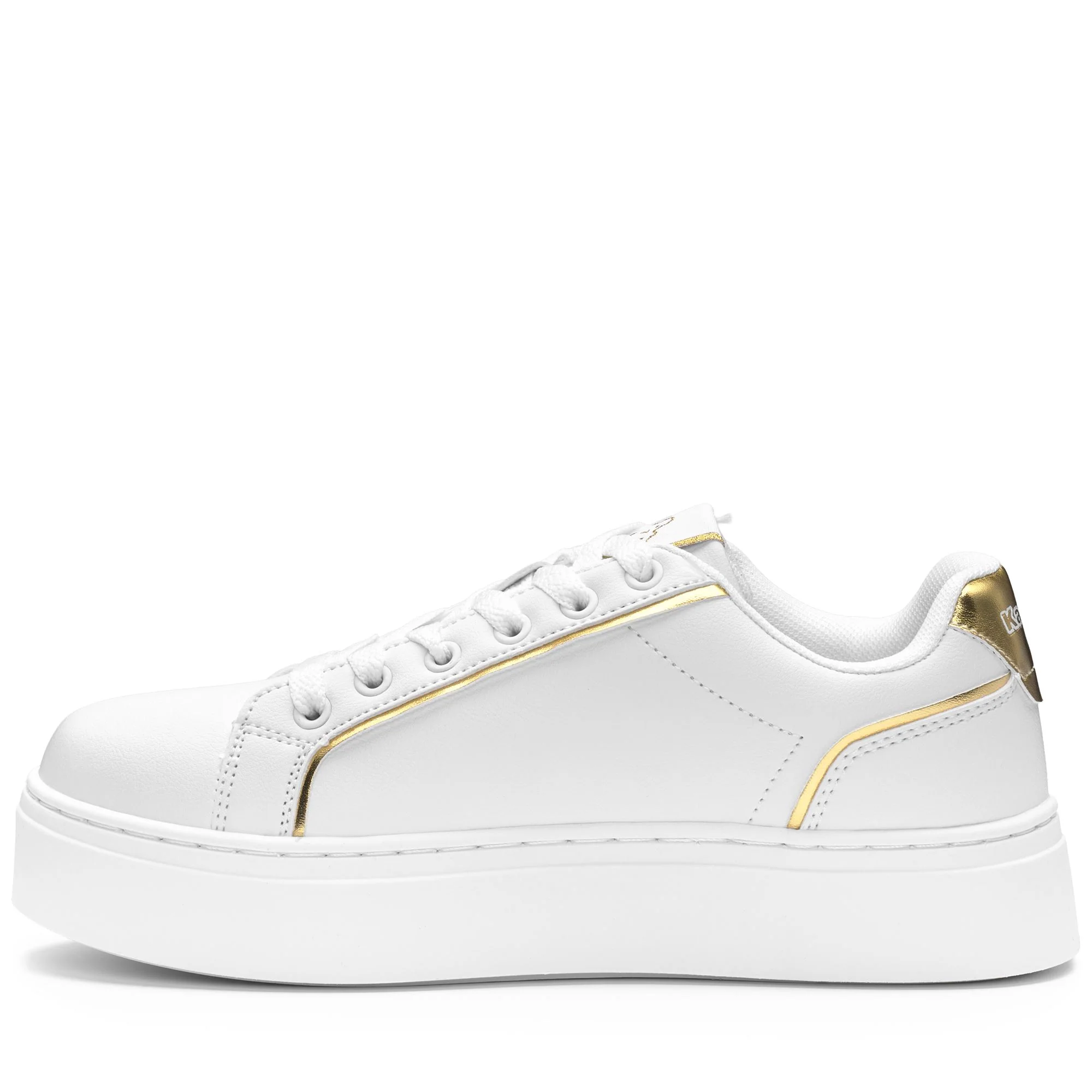 LOGO  MARIBEL - Sneakers - Low Cut - Woman - WHITE-YELLOW GOLD RICH - Image 5