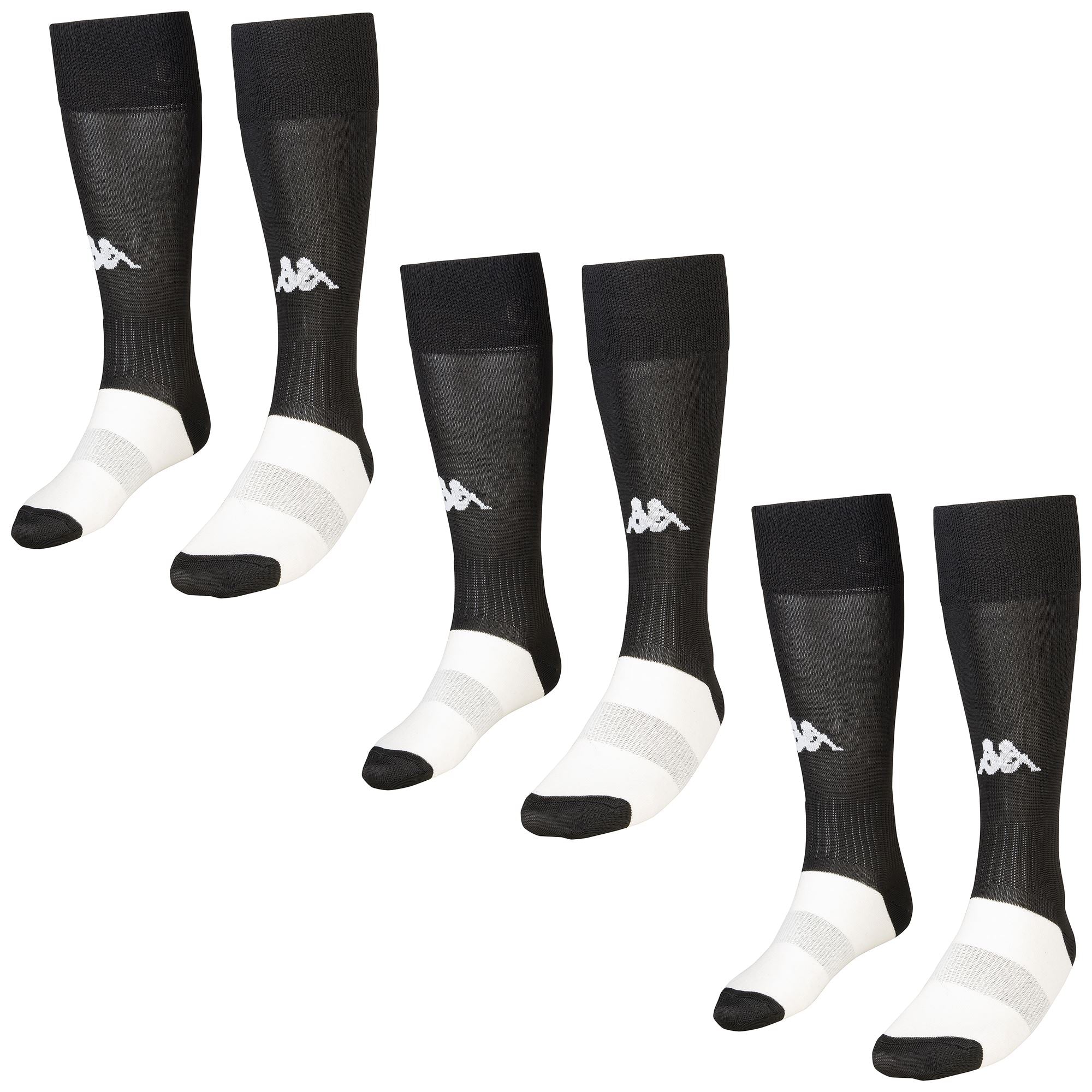 KAPPA4FOOTBALL WULGAR 3PACK - Socks - Knee High Sock - Man - BLACK