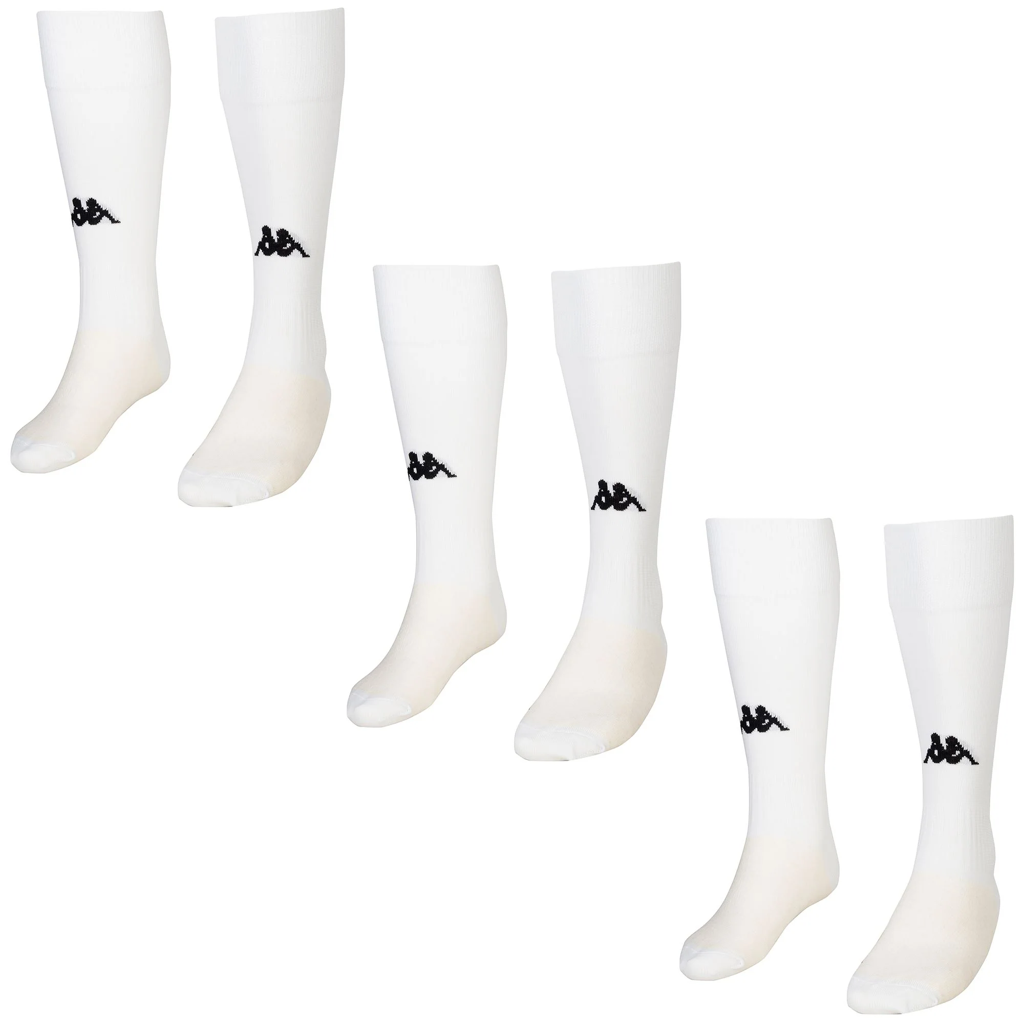 KAPPA4FOOTBALL WULGAR 3PACK - Socks - Knee High Sock - Man - WHITE