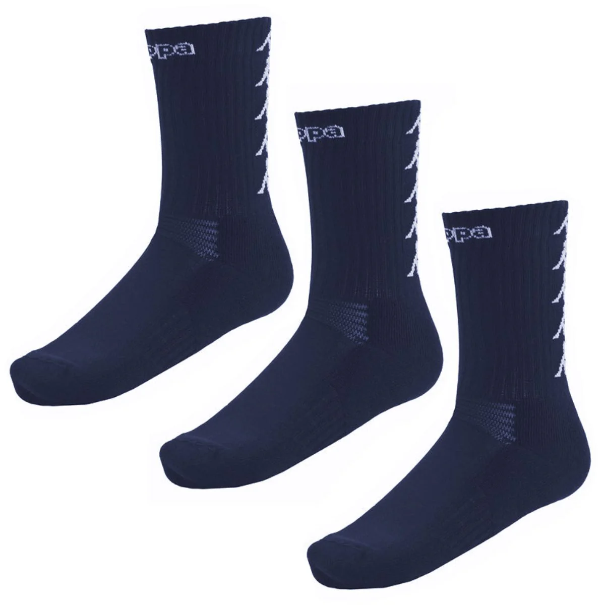 KAPPA4TRAINING ELENO 3PACK - Socks - Quarter High Sock - Man - BLUE MARINE