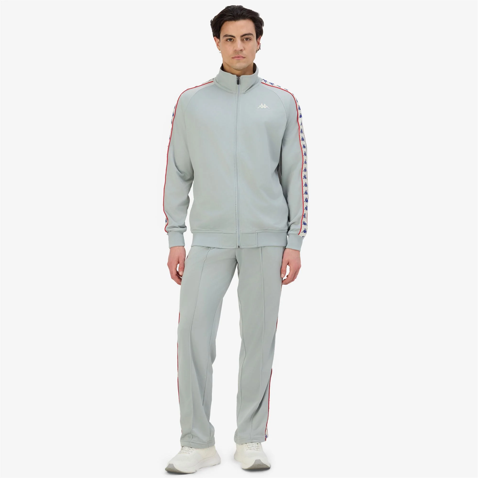 222 BANDA     DUEDUEDUE - Sport Suits - TRACKSUIT - Man - GREY-WHITE ANTIQUE-RED