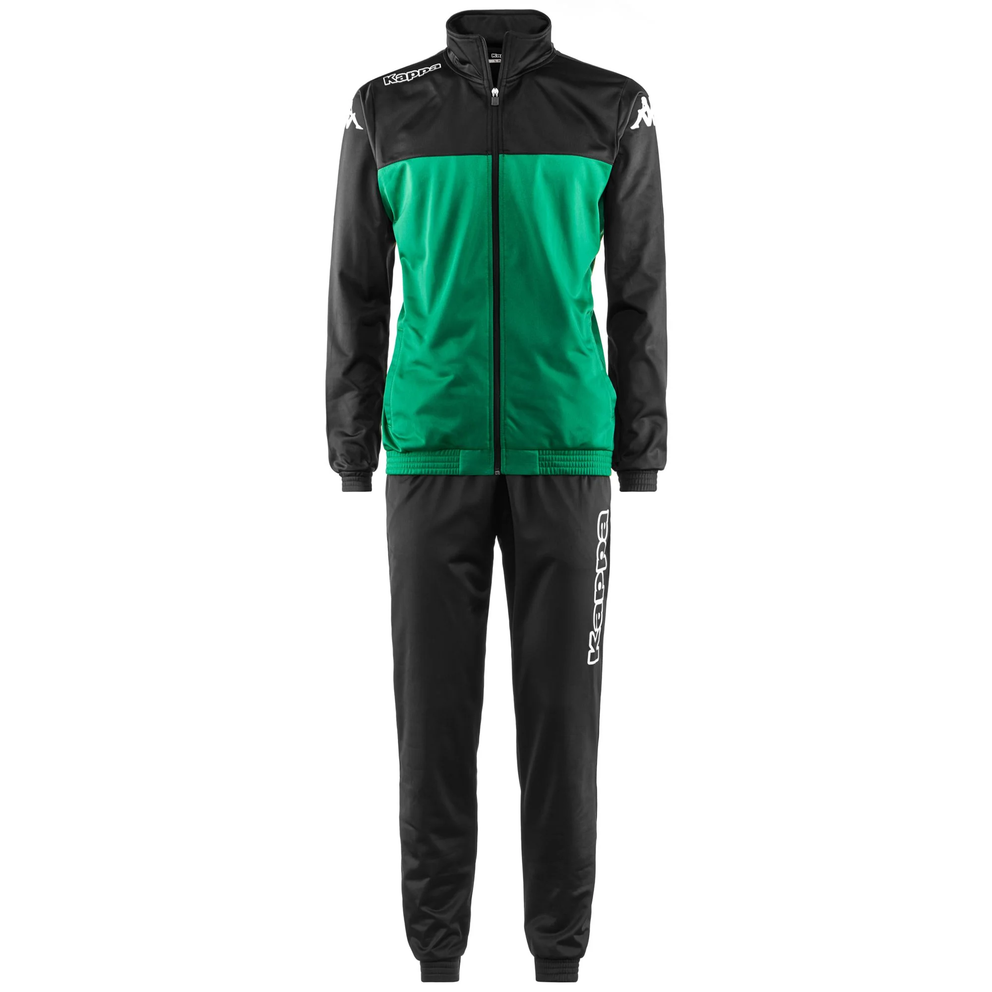 KAPPA4FOOTBALL ALFON - Sport Suits - TRACKSUIT - Man - BLACK-GREEN OASI