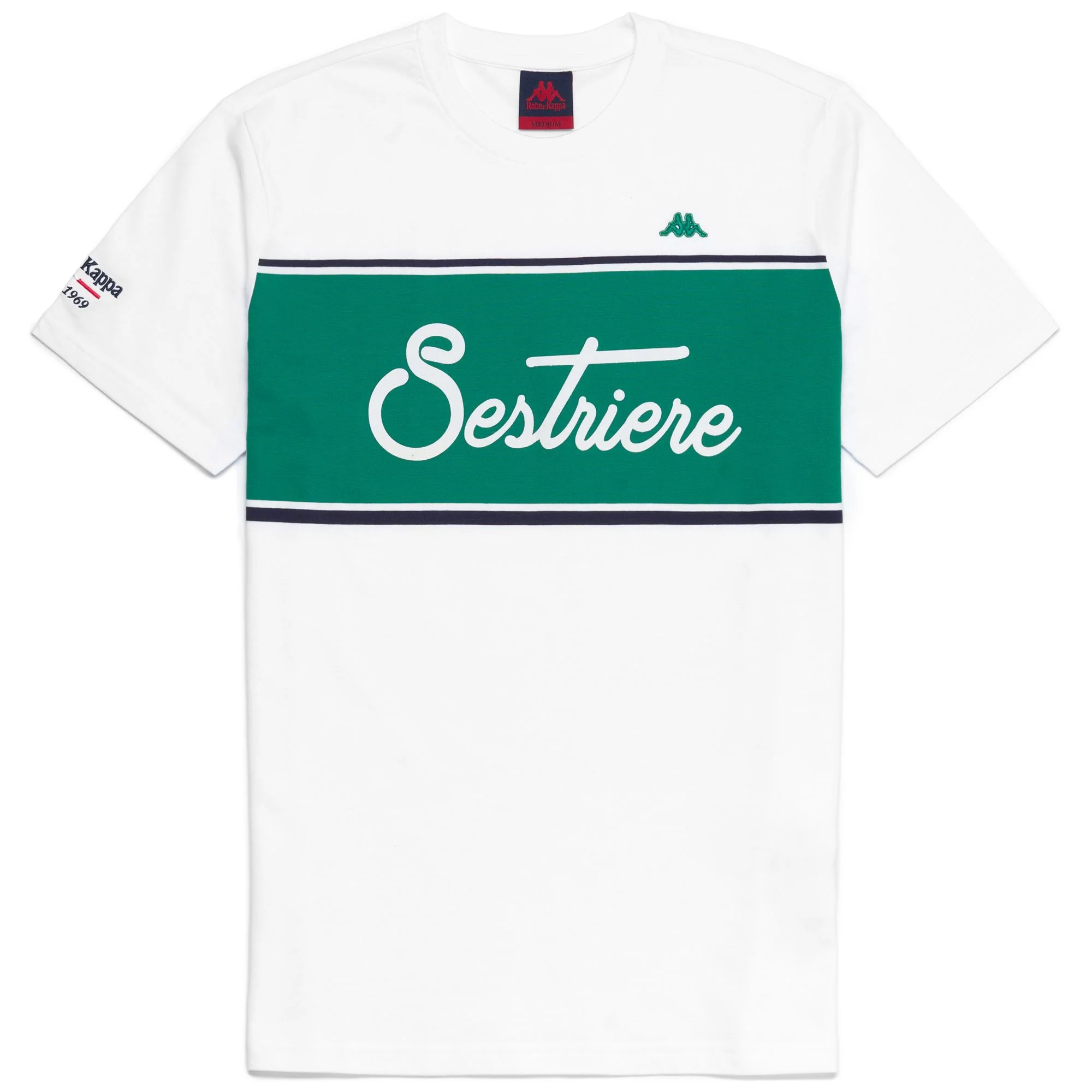 EROI  TEE SESTRIERE STRIPED - T-ShirtsTop - T-Shirt - Man - WHITE-GREEN-BLUE MARINE
