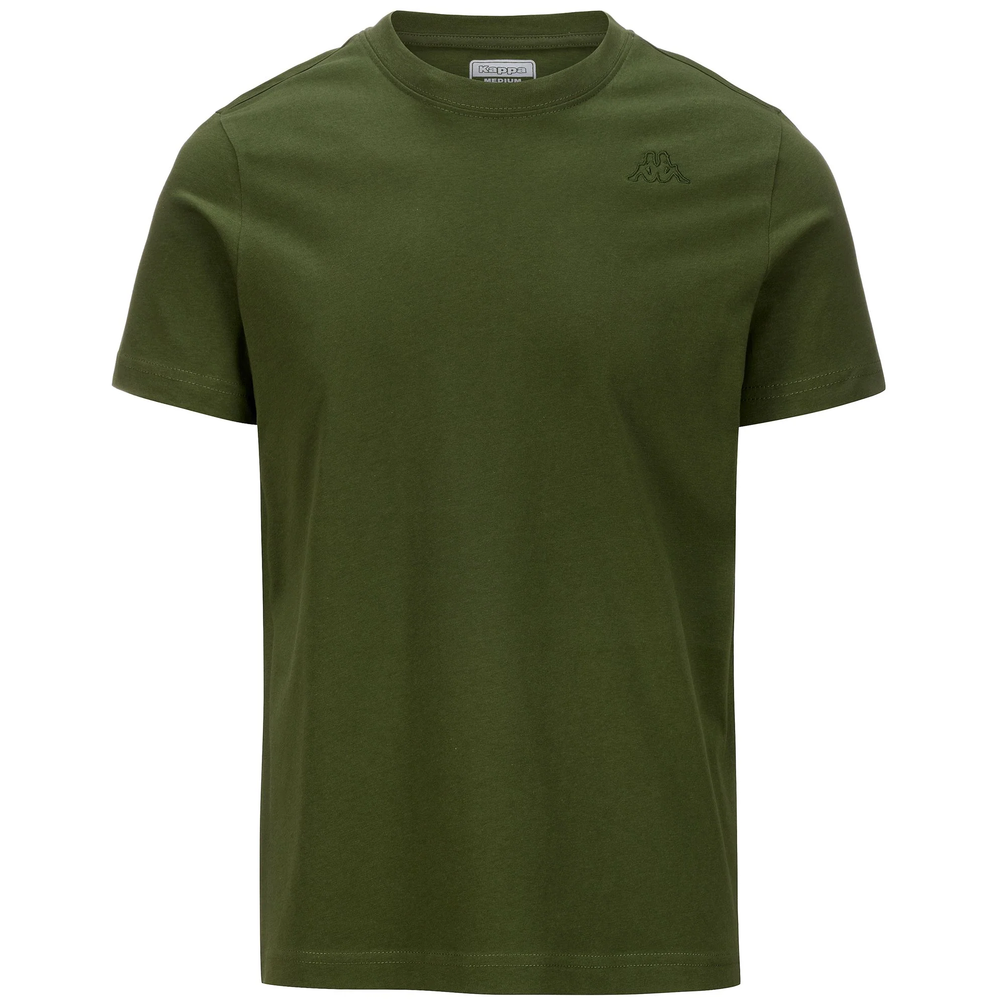 LOGO    KORPO CAFERS SLIM - T-ShirtsTop - T-Shirt - Man - GREEN OLIVINE-GREEN RIFLE