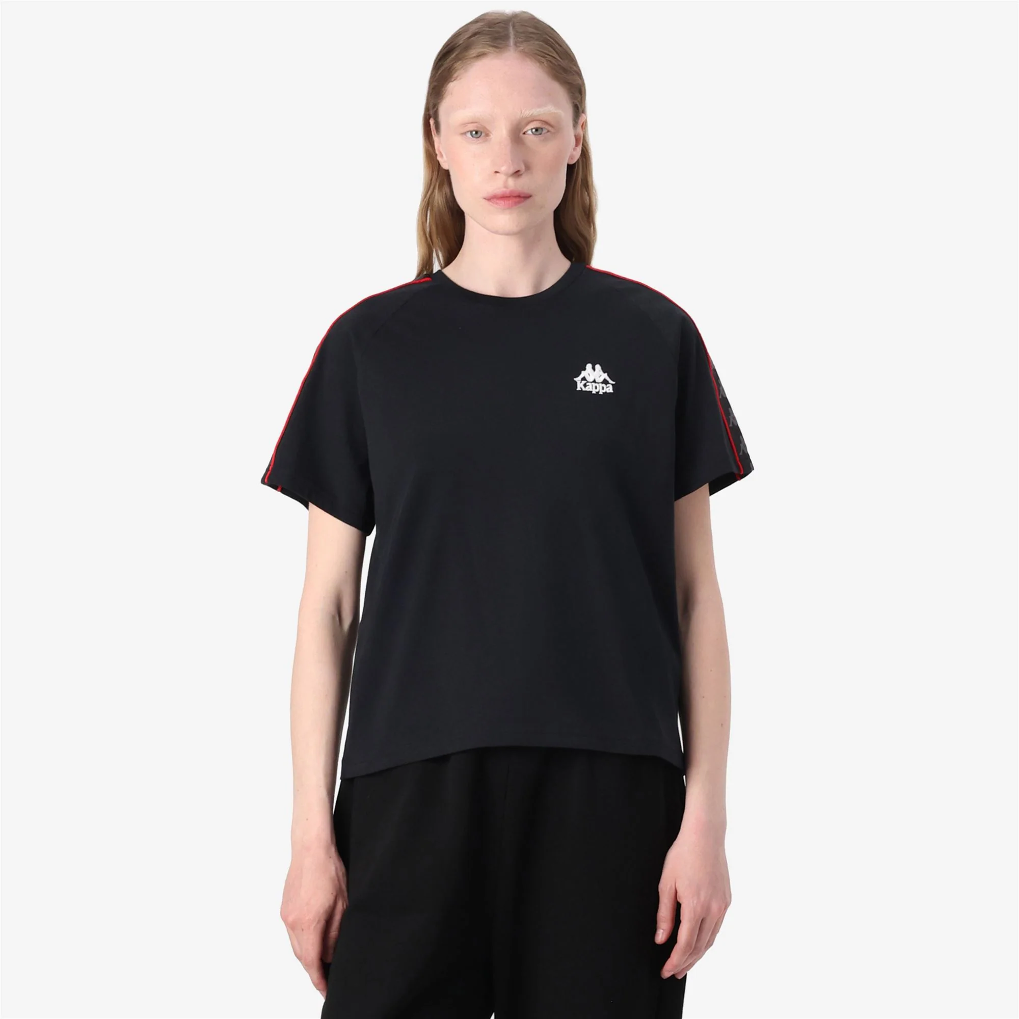 222 BANDA     ADI - T-ShirtsTop - T-Shirt - Woman - BLACK-RED RACING-WHITE - Image 4