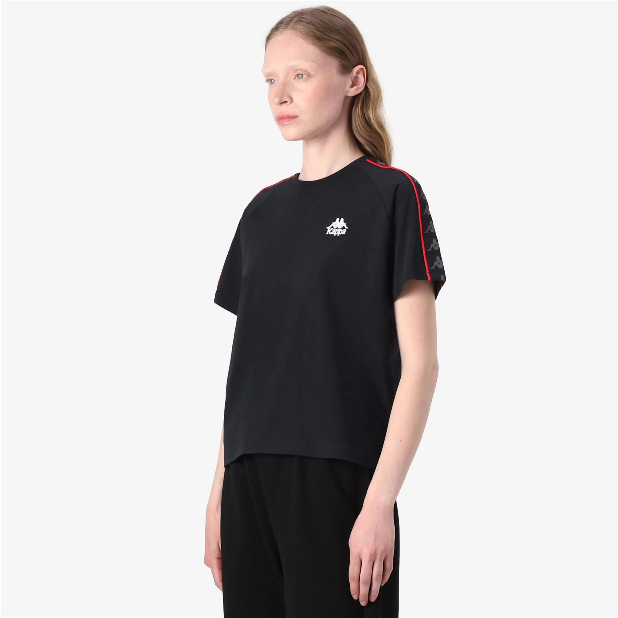 222 BANDA     ADI - T-ShirtsTop - T-Shirt - Woman - BLACK-RED RACING-WHITE - Image 5