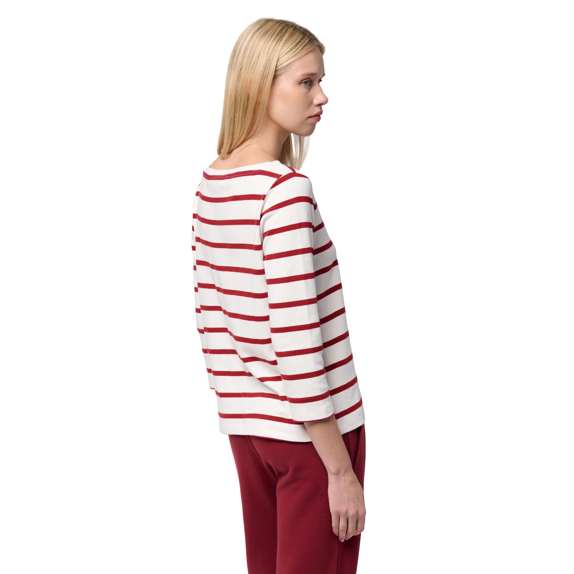FRANCINE - T-ShirtsTop - T-Shirt - Woman - WHITE NATURAL-RED POMEGRANATE - Image 5